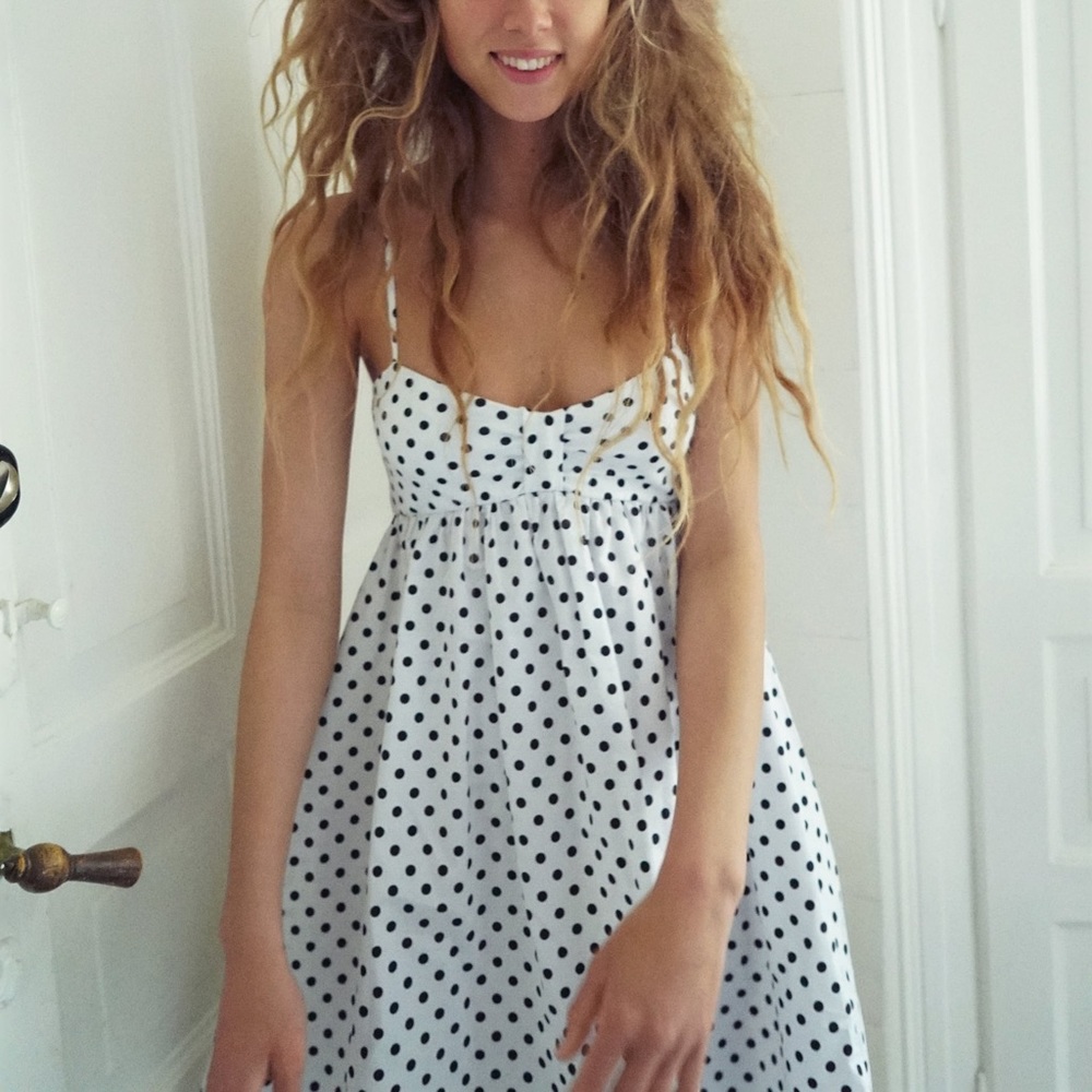 Zara polka dot dress, size S